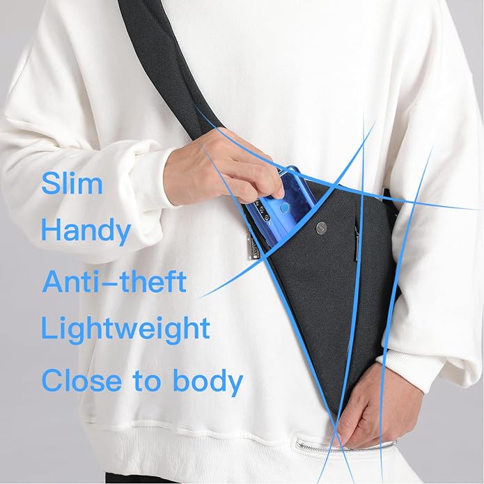 weiatas Sling Bag Chest Shoulder Backpack Crossbody Bags - Image 5