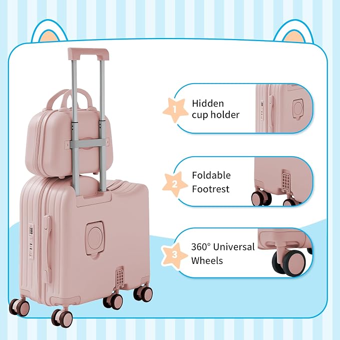 TABU Ride-on Luggage with Handbag - Image 5