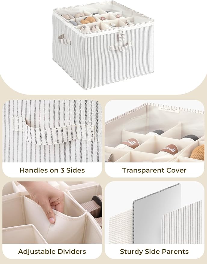 StorageWorks Shoe Organizer for Closet, Fits up to 16 Pairs, Shoe Cubby Storage - Image 2