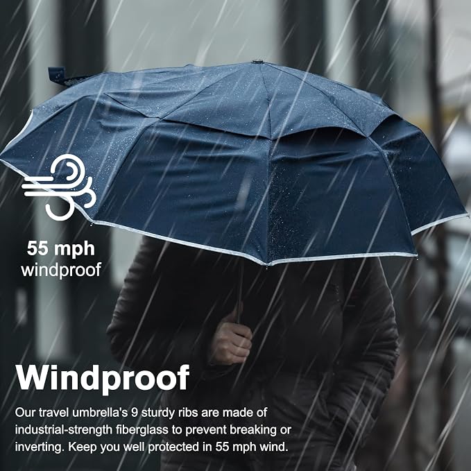 G4Free 42 Inch Eco Windproof Folding Umbrella - Image 9