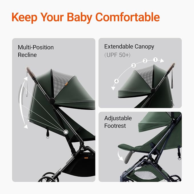 Lightweight Baby Travel Stroller - Image 7
