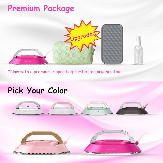 Newbealer Travel Iron with Dual Voltage - 120V/220V Lightweight Dry Iron - Image 8