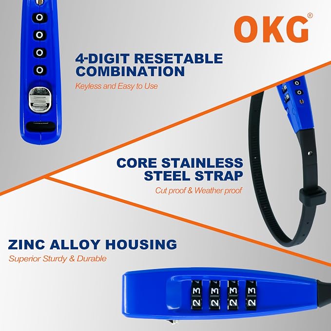OKG 4-Digit Combination Zip Tie Lock - Image 9