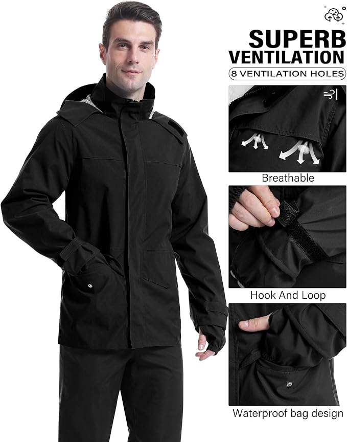 iCreek Rain Suit Waterproof Jacket - Image 2