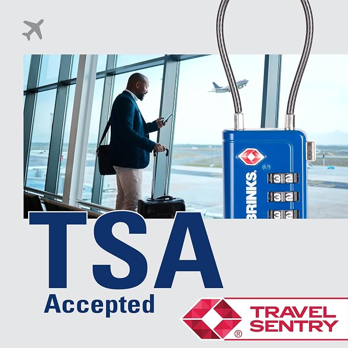 Brinks TSA Accepted Indicator Luggage Lock, 2.5 inch Long Shackle, New More - Image 8