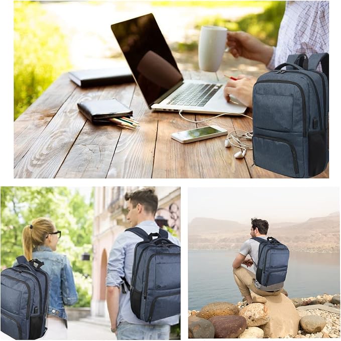 Laptop Backpack Fits 17 Inch Computer, Bussiness Travel Backpack - Image 2