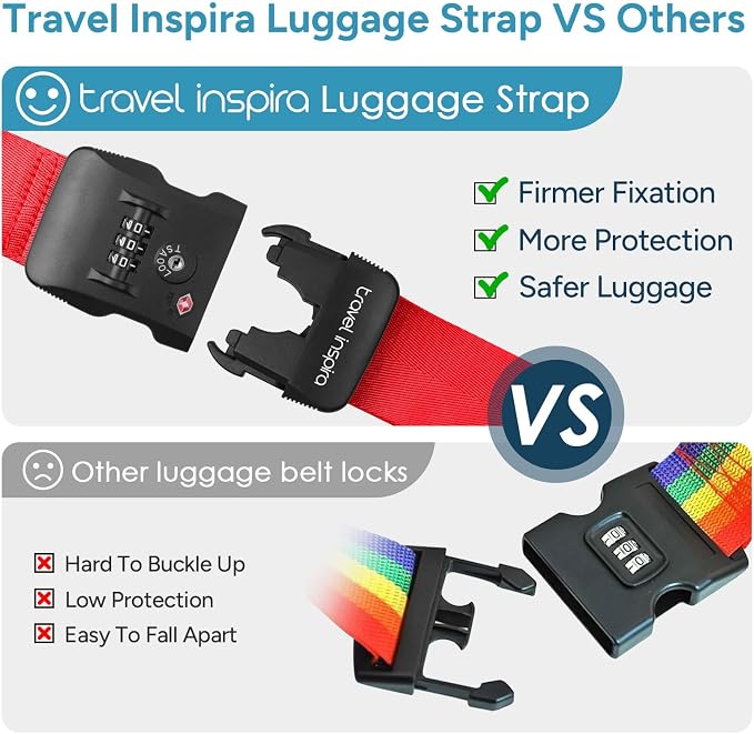 Travel Inspira TSA Lock Luggage Straps - Image 9