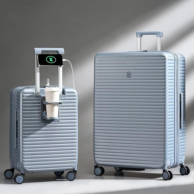 Hard Shell Suitcases Expandable Travel Luggage Sets 2 Piece, Carry on and Check - Image 15