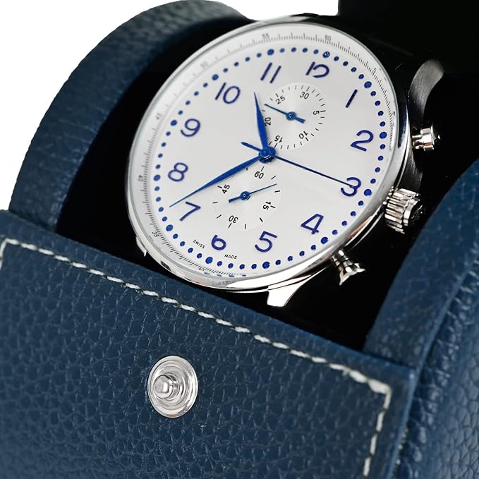 Oirlv Luxury Leather Travel Watch Case Single Watch Box - Image 4