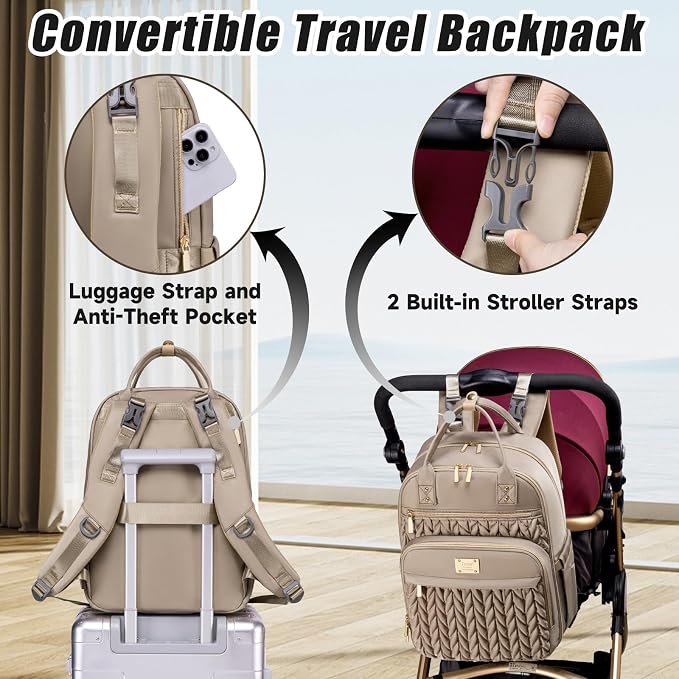 Diaper Bag Backpack, Stylish Baby Diaper Bag, Waterproof Travel Diaper - Image 4