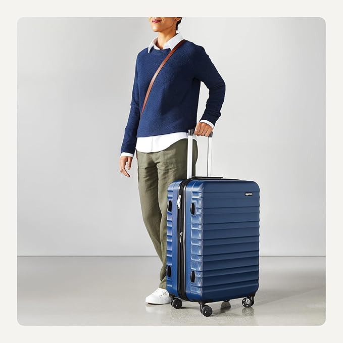 Amazon Basics 26" Hardside Medium Checked Luggage, Hardshell Suitcase - Image 3