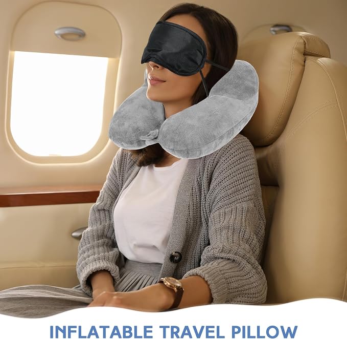 Sintuff 2 Pack Inflatable Travel Pillow - Image 4