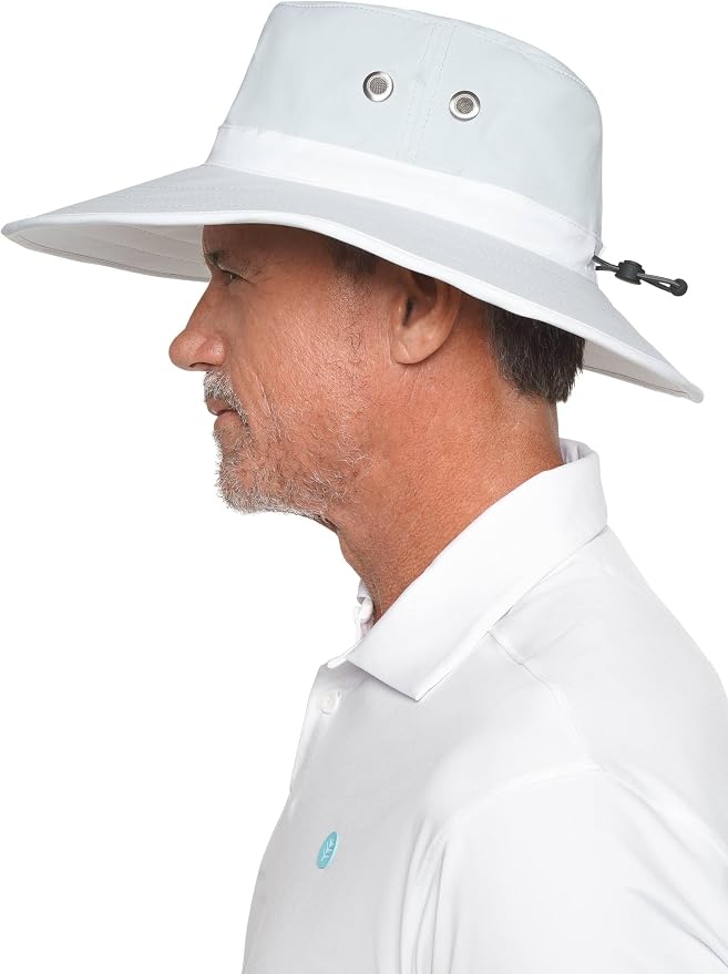 Coolibar UPF 50+ Men's Women's Matchplay Golf Hat - Image 5