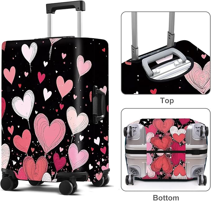 Luggage Cover Washable Suitcase Protector Anti-Scratch, Stretchable Fit - Image 3