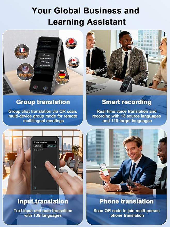 iTour Detachable Language Translator Device, Upgraded Instant Voice Translator - Image 8