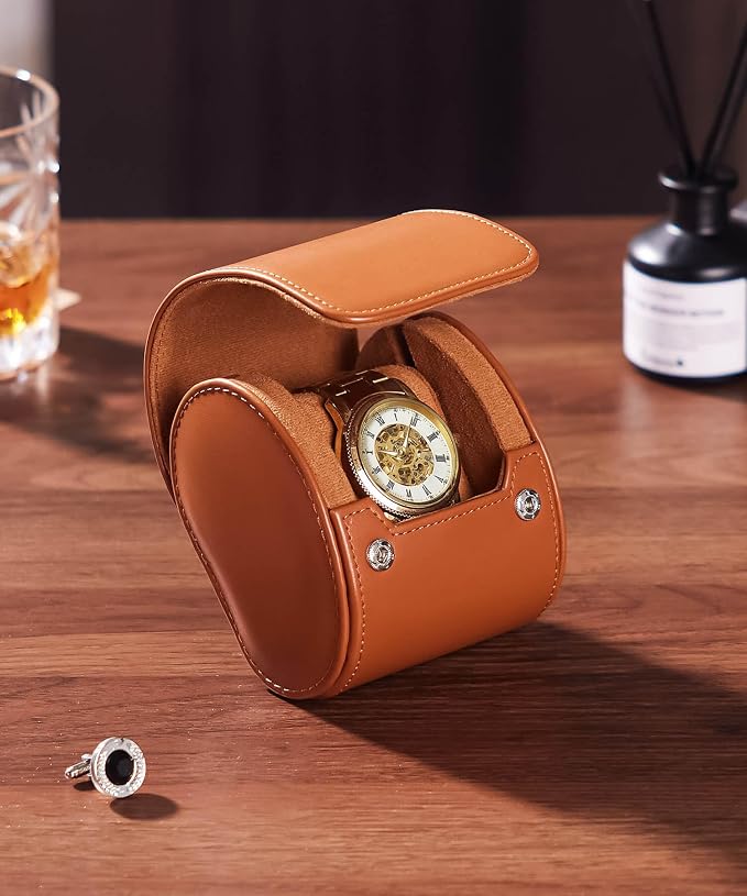 Homde Travel Watch Box Leather: Traveling Case - Image 8