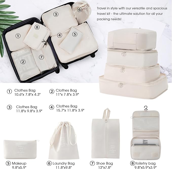 Merax Luggage sets of 13 Piece 16 20 24 28 IN Carry on Luggage sets 4 piece - Image 3