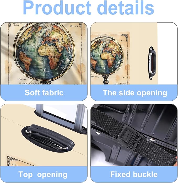 Luggage Cover Washable Suitcase Protector Anti-scratch Suitcase cover Fits - Image 3