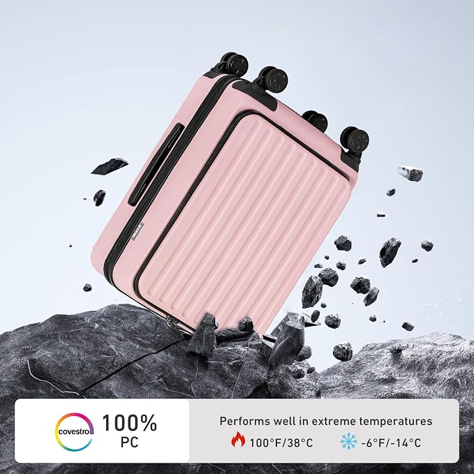 KYME 22-Inch Hardside Small Suitcase, 100% PC Hard Shell - Image 3