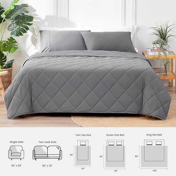 Cozy Bliss Cooling Blanket for Hot Sleepers, Q-Max 0.4 Cooling Comfort for - Image 9