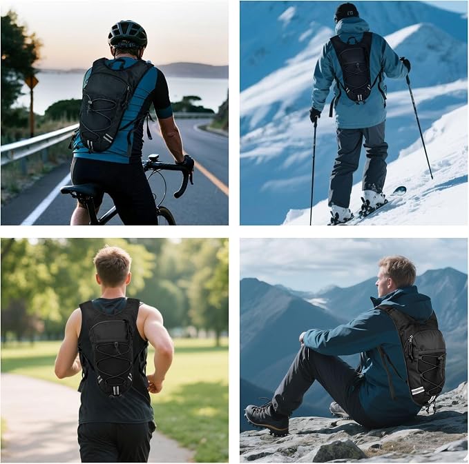 Lightweight Hydration Backpack 2L Water Bladder Pack - Image 6