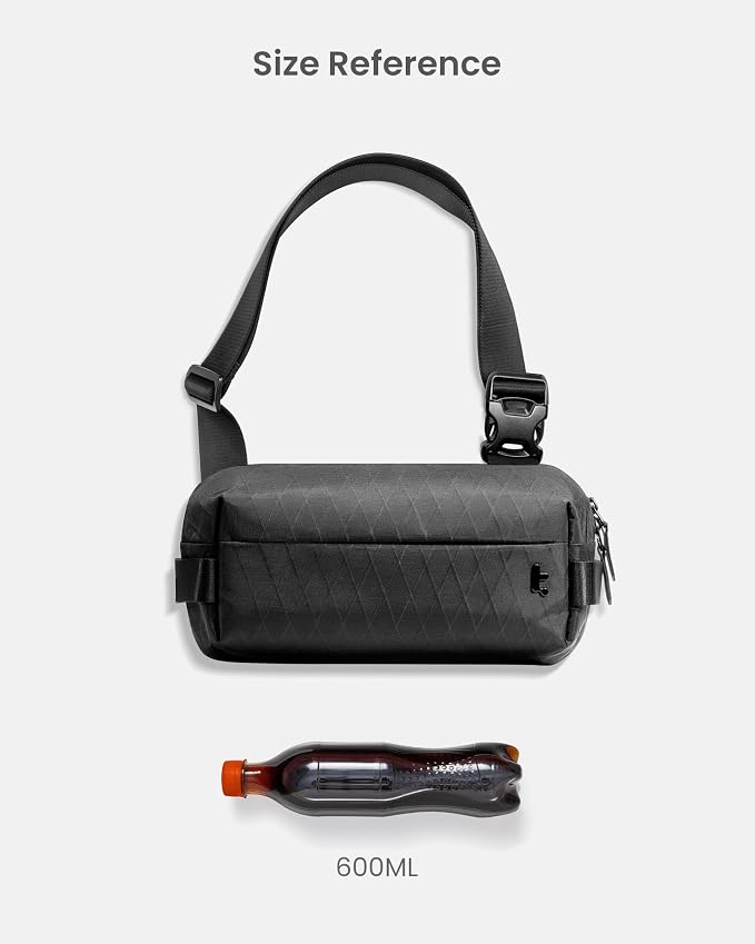 tomtoc Compact EDC Sling Bag, Minimalist Chest Shoulder Backpack Crossbody Bag - Image 5