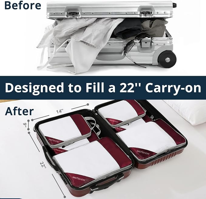 6 Set Compression Packing Cubes - Image 6