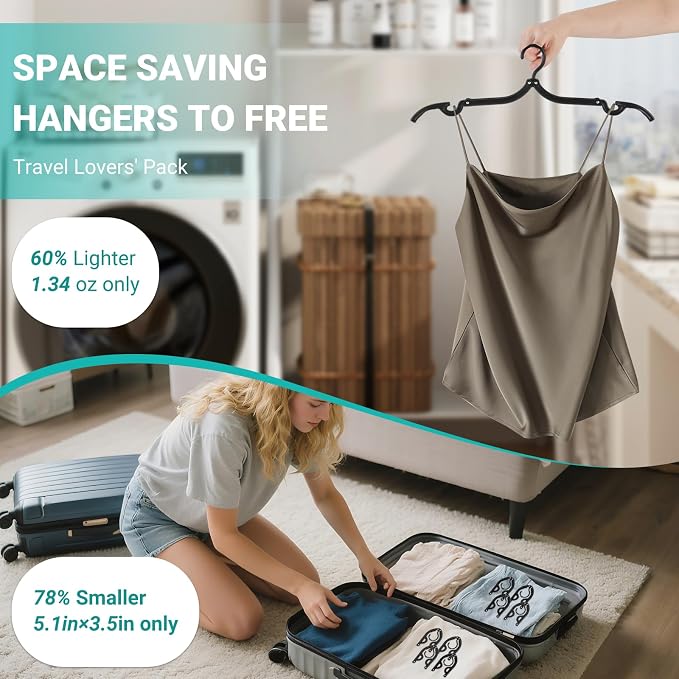 10Travel Hangers Foldable，Folding - Image 5