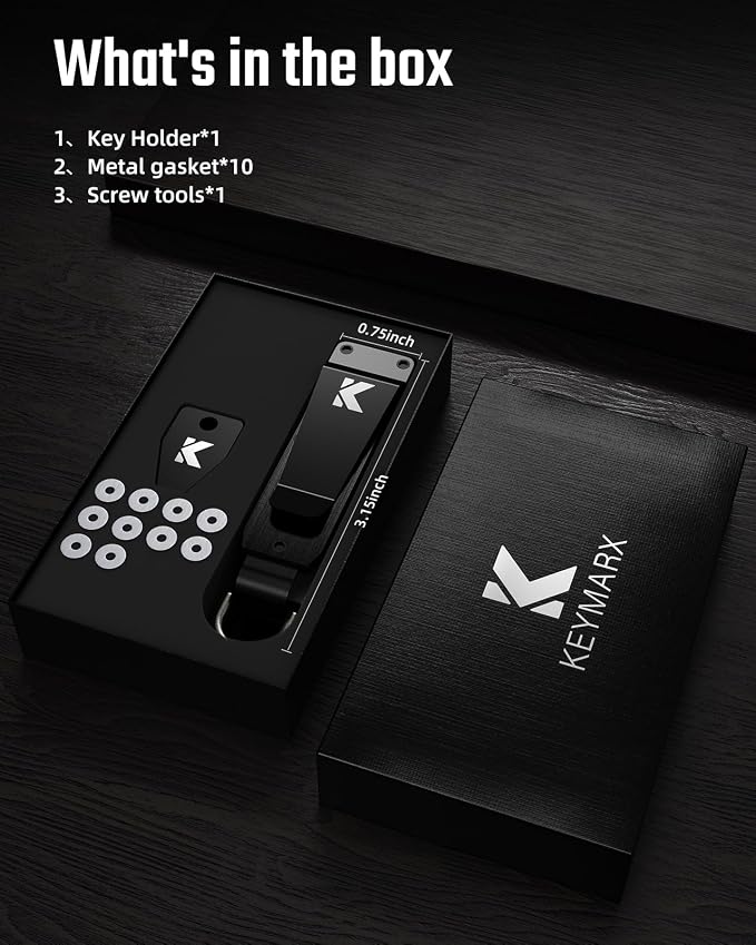 Key Organizer for Men Compact Key Holder Minimalist Key Case Metal Key Chain - Image 6