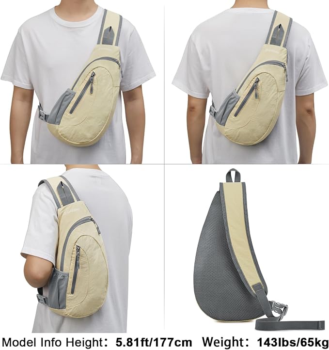 G4Free Sling Bag for Men Women, Small Crossbody Backpack Lightweight Chest - Image 6