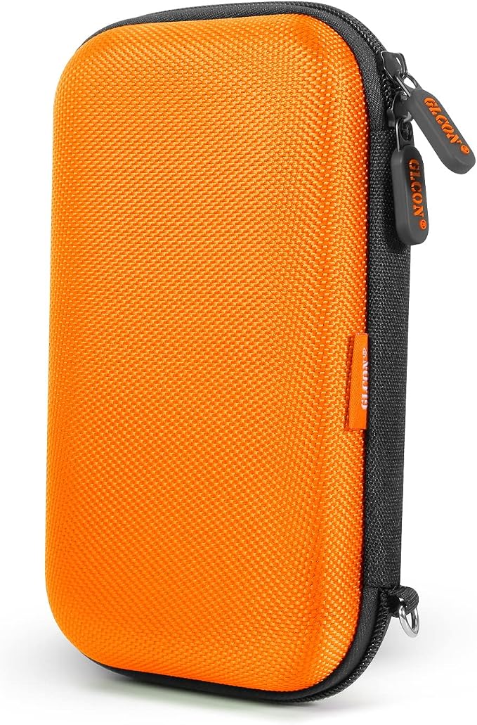 Orange Shockproof Hard EVA Carrying Case Travel Pouch by GLCON