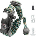 20 in 1 Survival Paracord Bracelet Adjustable Gear Kit by NVioAsport