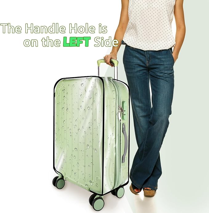 3 Pieces Thicken Clear Luggage Cover Protector - Image 3