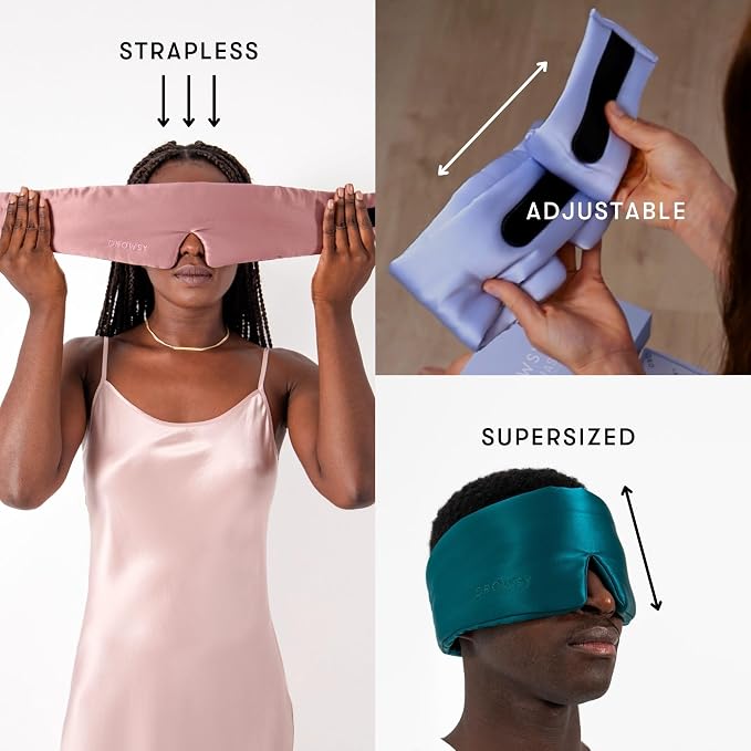 DROWSY Silk Sleep Mask. Face-Hugging, Padded Silk Cocoon - Image 7