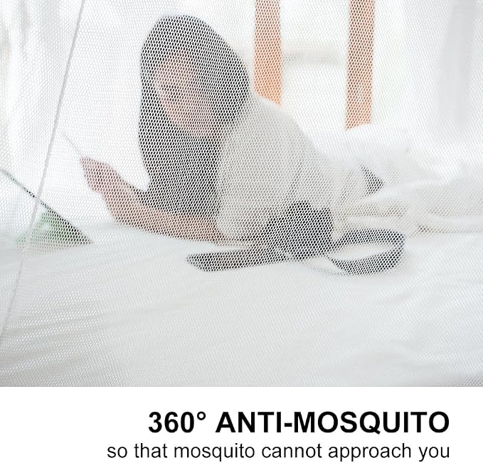 Pop-Up Mosquito Net Tent for Beds, Portable Folding Design - Image 4
