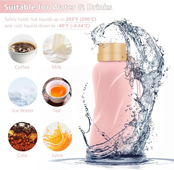 Collapsible Water Bottles 2 Pack, Leak Proof, Reuseable BPA Free Silicone - Image 3