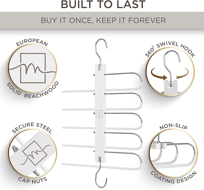 MORALVE Pants Hangers Space Saving - Image 2