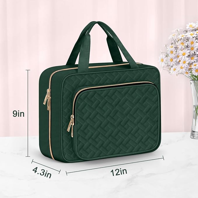 Wedama Toiletry Bag for Women, Large Cosmetic Travel Bag, Hanging Toiletry Bag - Image 5