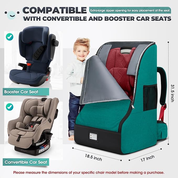 RAINSMORE Padded Car Seat Travel Bag - Image 2
