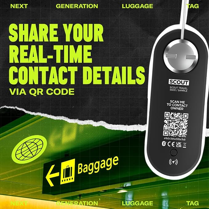 Knog Scout iOS Smart Tag, Tracker & 85d Alarm– Rechargeable Luggage Tag - Image 4