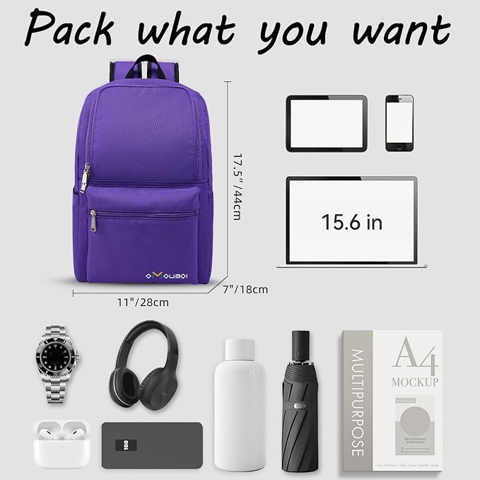 OMOUBOI Casual Daypacks Superbreak Backpack 14 inch Laptop Backpack - Image 5