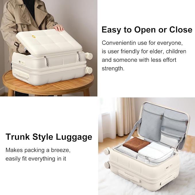 MGB 20 Inch Expandable Carry On Luggage - Image 6