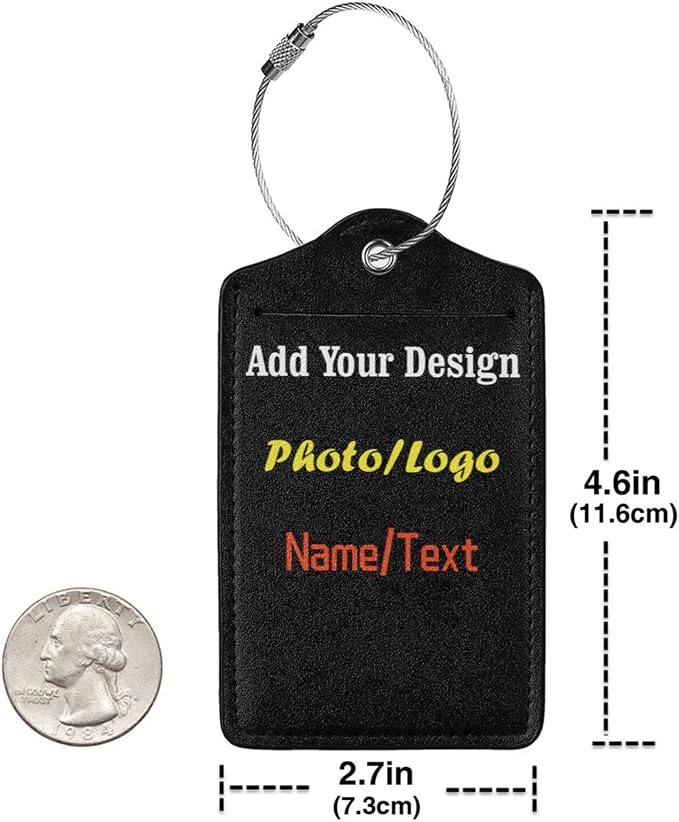 2 Pack Personalized Luggage Tags - Image 5