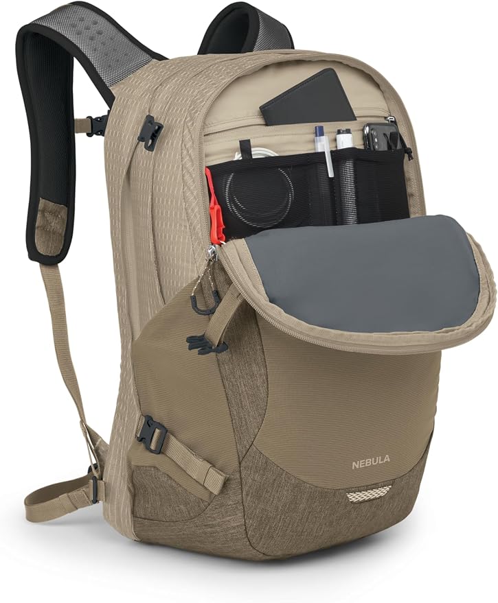 Osprey Nebula Commuter Backpack, Alpaca Tan/Latte Brown Heather - Image 7