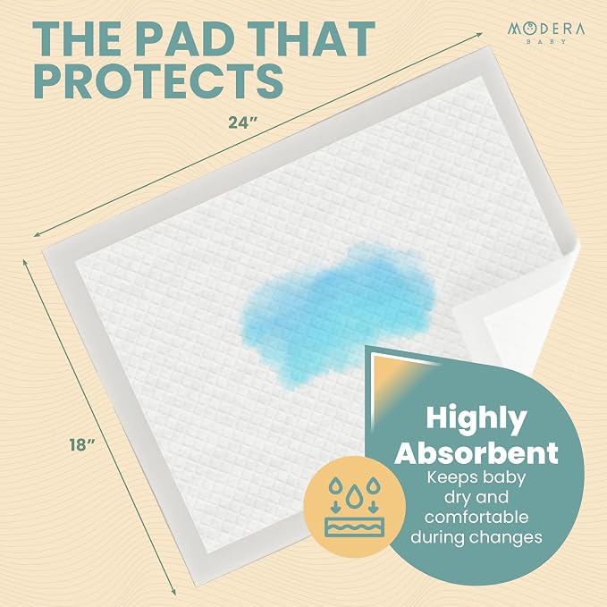 Organic Cotton Disposable Changing Pad Liners | Large 18x24 Hypoallergenic - Image 3