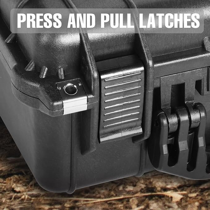 16x 12.8x 6.8 Inch Hard Case, Portable Weather Waterproof Protective Camera Case - Image 3