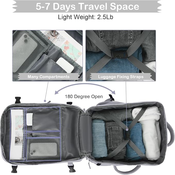 Hanples Extra Large Travel Backpack - Image 8
