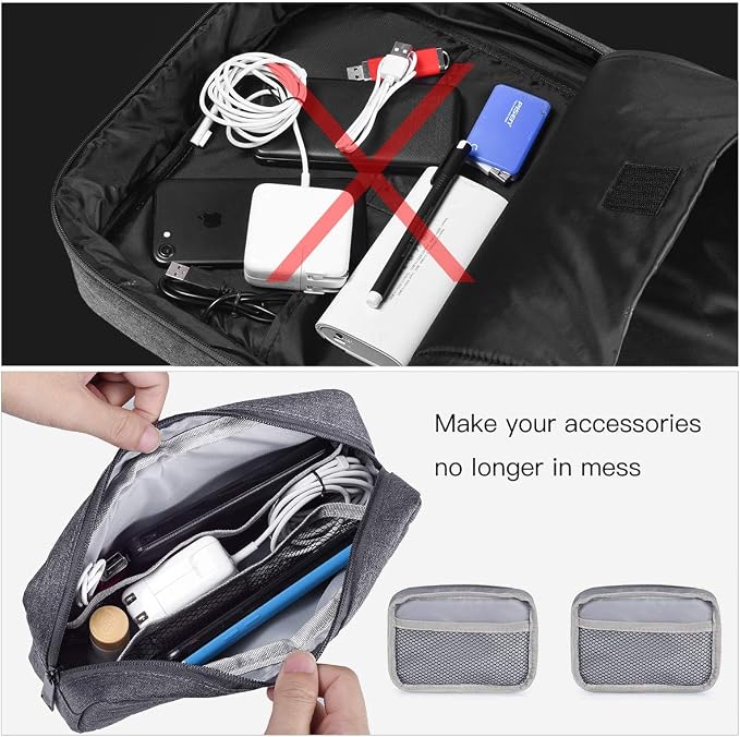Universal Electronics Accessories Carrying Case, Cosmetic Bag, Cable Organizer - Image 5