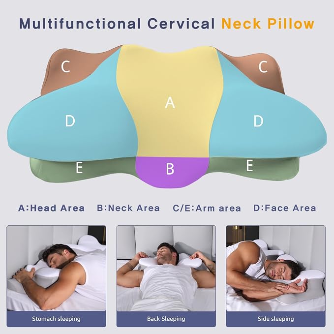 Dual-Height Cervical Neck Pillow - Image 3