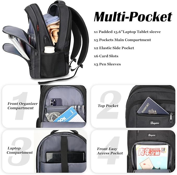 17.3 Inch Laptop Backpack, School Backpacks - Image 2
